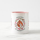 Tasse 2 Couleurs Red Foxes Valentine Love (Centre)