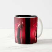 Tasse 2 Couleurs Red High Heure Red Bow (Devant droit)