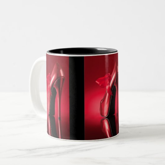 Tasse 2 Couleurs Red High Heure Red Bow (Devant gauche)