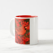 Tasse 2 Couleurs Red Northern Cardinal (Devant gauche)
