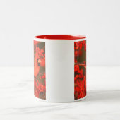 Tasse 2 Couleurs Red Northern Cardinal (Centre)