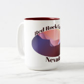 Tasse 2 Couleurs Red Rock Canyon, Nevada (Devant gauche)