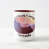 Tasse 2 Couleurs Red Rock Canyon, Nevada (Centre)