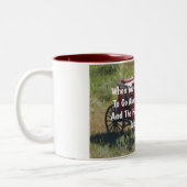 Tasse 2 Couleurs Red Stagecoach Funny (Gauche)