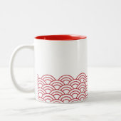 Tasse 2 Couleurs Red Waves "Seigaiha" WAGARA (Gauche)