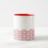 Tasse 2 Couleurs Red Waves "Seigaiha" WAGARA (Centre)
