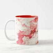 Tasse 2 Couleurs Red White Swirl Christmas (Gauche)