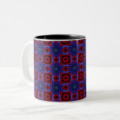 Tasse 2 Couleurs Red With Blue Stars (Devant gauche)