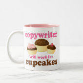 Tasse 2 Couleurs Redacteur publicitaire drôle (Gauche)