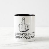 Tasse 2 Couleurs Redistribuez ceci ! (Centre)