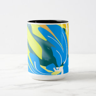 Tasse 2 Couleurs Reflets Vibrants de l'A Empowerment dans le Design