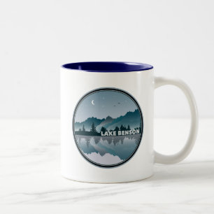 Tasse 2 Couleurs Réflexion du lac Benson en Caroline du Nord