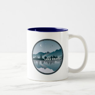 Tasse 2 Couleurs Réflexion du lac Brandt en Caroline du Nord