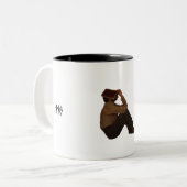 Tasse 2 Couleurs Réflexion silencieuse (Devant gauche)