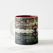 Tasse 2 Couleurs Réflexions de roches de granit Nature Personnalisé (Devant gauche)