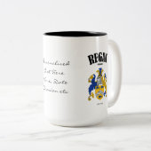 Tasse 2 Couleurs Regan Family Crest, Traduction & Signification (Devant droit)