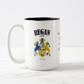 Tasse 2 Couleurs Regan Family Crest, Traduction & Signification (Gauche)