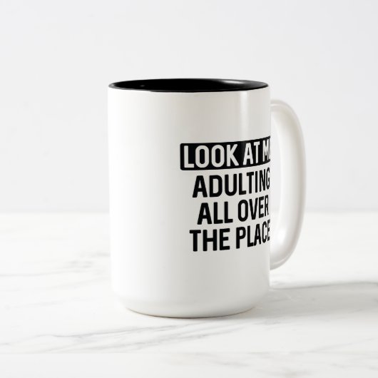 Tasse 2 Couleurs Regarde-moi (Devant droit)