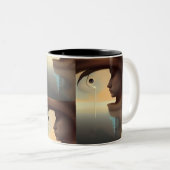 Tasse 2 Couleurs Regardez dans l'eau (Devant droit)