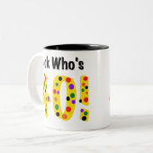 Tasse 2 Couleurs Regardez qui est 40 (Devant gauche)