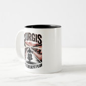 Tasse 2 Couleurs Régime de retraite de moto Sturgis (Devant gauche)