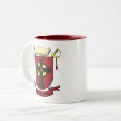 TASSE 2 COULEURS RÉGIMENT NOIR DE ROBE LONGUE (Devant gauche)