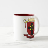 TASSE 2 COULEURS RÉGIMENT NOIR DE ROBE LONGUE (Devant droit)