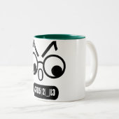 Tasse 2 Couleurs Règle de ballots (Devant droit)