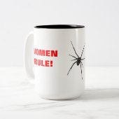 TASSE 2 COULEURS RÈGLE DE FEMMES ! (Devant gauche)