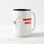 TASSE 2 COULEURS RÈGLE DE FEMMES ! (Devant droit)