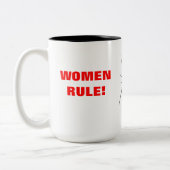 TASSE 2 COULEURS RÈGLE DE FEMMES ! (Gauche)
