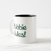Tasse 2 Couleurs Règles de Bubbie (Devant gauche)