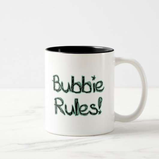 Tasse 2 Couleurs Règles de Bubbie (Droit)