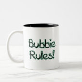 Tasse 2 Couleurs Règles de Bubbie (Gauche)