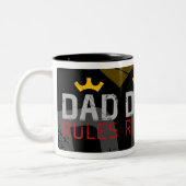 Tasse 2 Couleurs RÈGLES de PAPA (meilleure récompense (Gauche)