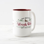 Tasse 2 Couleurs Reindeer Sleigh Rides (Devant droit)