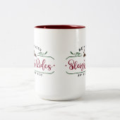 Tasse 2 Couleurs Reindeer Sleigh Rides (Centre)