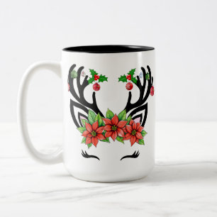 Tasse 2 Couleurs Reinder de Noël