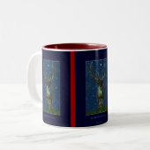 Tasse 2 Couleurs Reinder de Noël (Devant gauche)