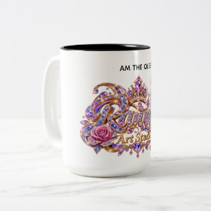 Tasse 2 Couleurs Reine de cristal Élégance florale rose