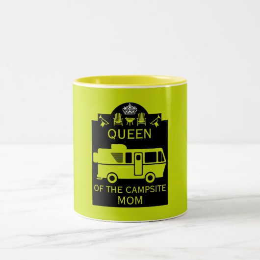 Tasse 2 Couleurs Reine Du Camping (Centre)