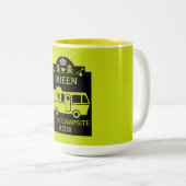 Tasse 2 Couleurs Reine Du Camping (Devant droit)