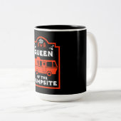 Tasse 2 Couleurs Reine Du Camping (Devant droit)