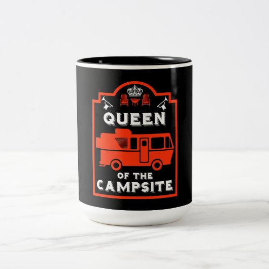 Tasse 2 Couleurs Reine Du Camping (Centre)