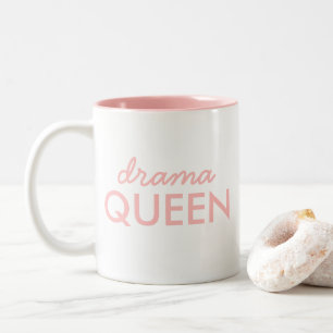 Tasse 2 Couleurs Reine du théâtre   Moderne tendance Cute rose élég