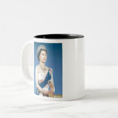 Tasse 2 Couleurs reine elizabeth (Devant gauche)