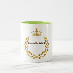 Tasse 2 Couleurs Reine Elizabeth 11 Couronne