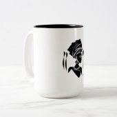 Tasse 2 Couleurs Reine noire Lyn (Devant gauche)