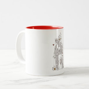 Tasse 2 Couleurs Reine+Roi