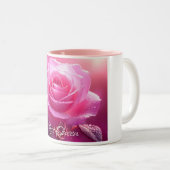 Tasse 2 Couleurs Reine rose (édition magenta rose) (Devant droit)